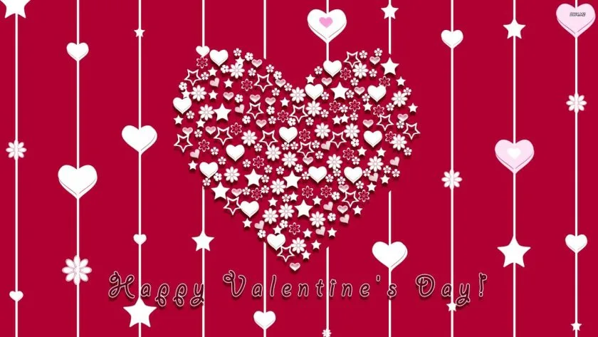 anh dep valentine voi trai tim va ngoi sao