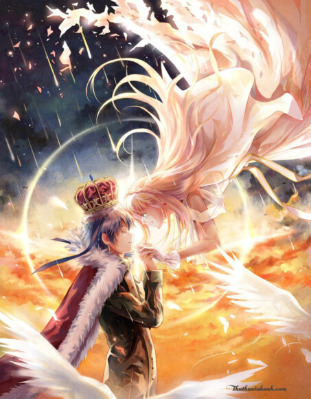 Hình ảnh anime thiên thần và ác quỷ yêu nhau