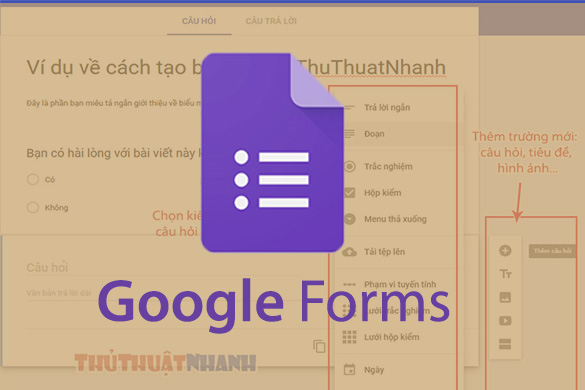 Hướng Dẫn Tạo Google Forms Và Nhúng Nó Vào Website/Blog Của Bạn