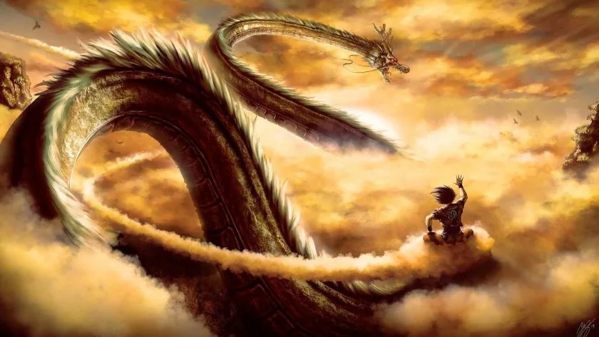 anh nen Songoku vs Rong than