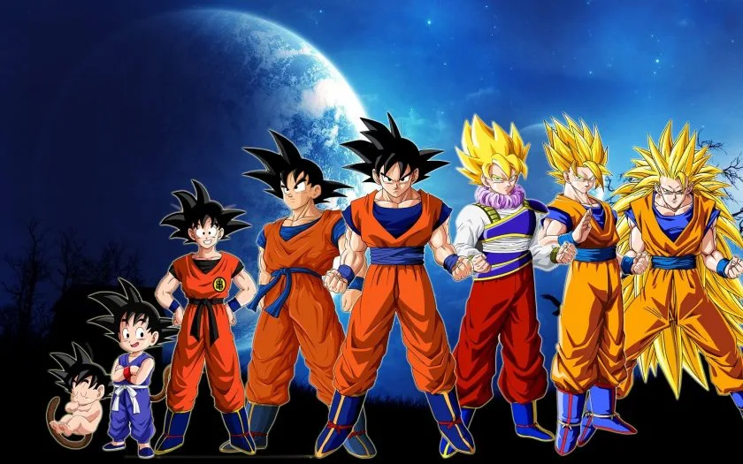 hinh anh Songoku tu nho toi khi thanh sieu Xayda cap 3