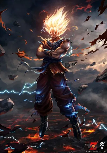 hinh nen songoku dragonball cuc dep cho dien thoai