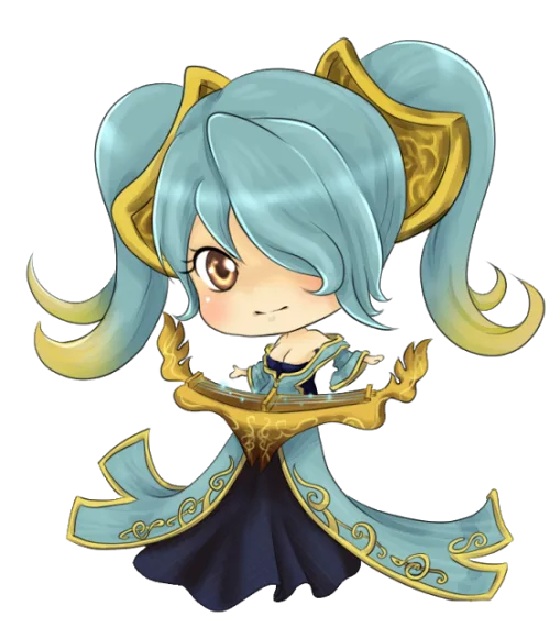 ảnh anime chibi lol tướng Sona