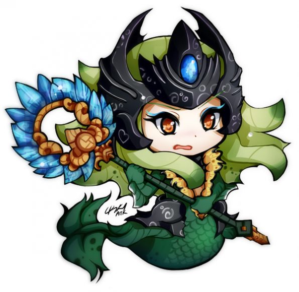 anh anime chibi Nami game LOL