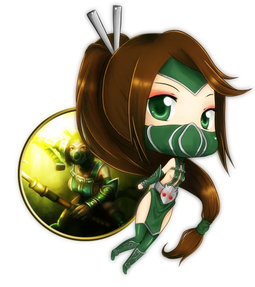 anh chibi lol dep Akali
