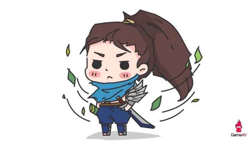 Hinh nen chibi lol tuong Yasuo