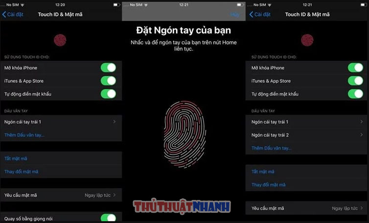 tang cuong do nhay cam ung van tay tren iphone