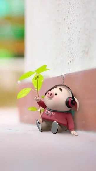 hinh nen be heo map cute cho dien thoai