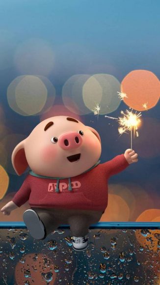 hinh nen be heo map cute cho dien thoai