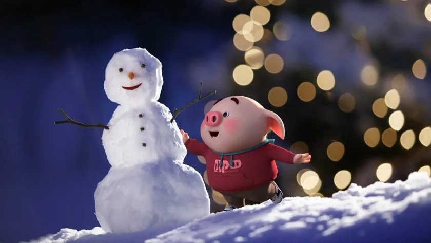 hinh nen be heo map cute de thuong cho may tinh