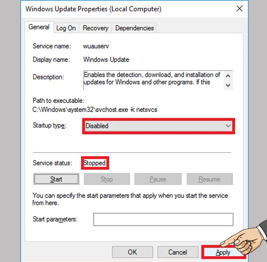 tat windows 10 update cho may tinh