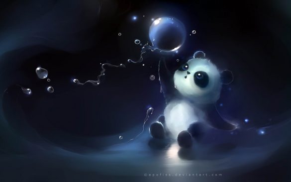 Hình nền 3D chú gấu Panda