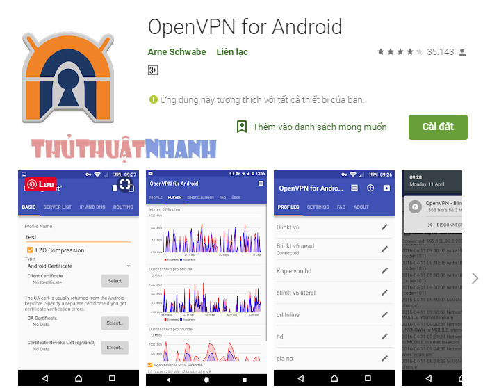 tai open VPN for Android ve may dien thoai