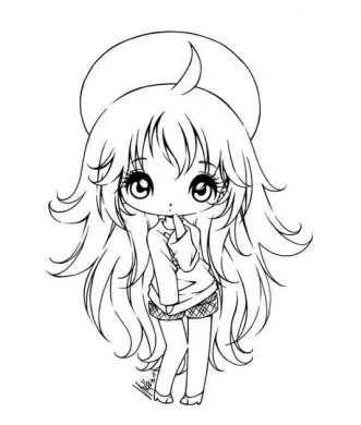 tranh to mau cong chua chibi di choi