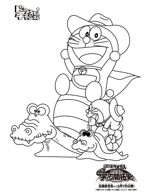 tranh tập tô doremon cho bé