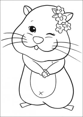 vẽ chuột hamster dễ thương