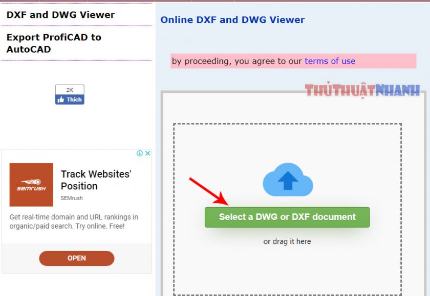 chon file dwg can doc bang online dfx and dwg viewer