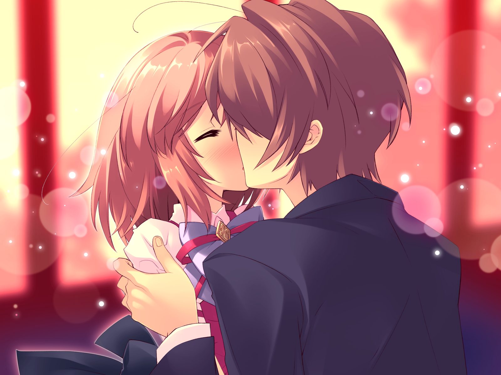 30+ ảnh anime nữ hôn nhau đầy lãng mạn