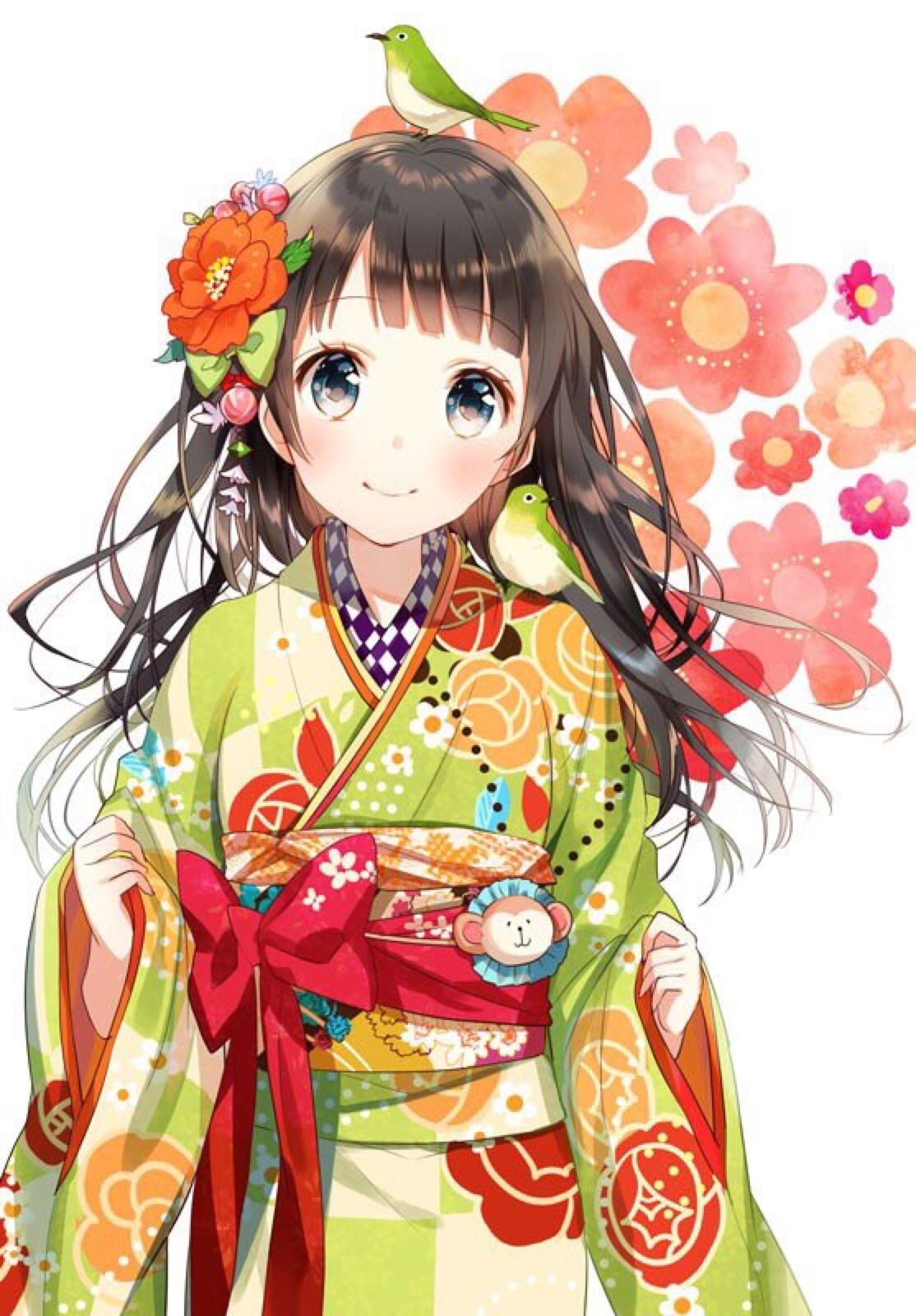 100+ Ảnh Anime Tết Mới Nhìn Cute, Dễ Thương, Đẹp Rực Rỡ