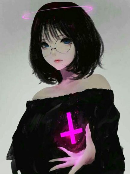 avatar nu chat ngau buon den trang