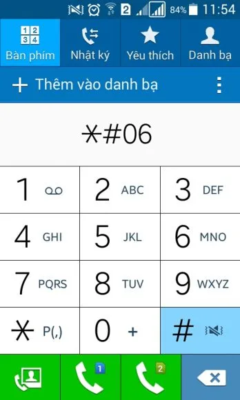 kiem tra imei may samsung bang nhap lenh