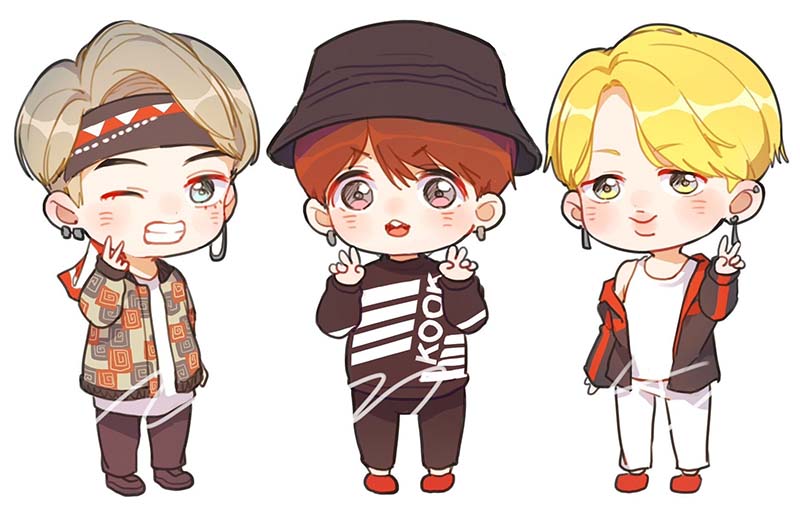 Vẽ BTS Chibi Đơn Giản Mà Đẹp 155 Hình Vẽ BTS Cute Nhất