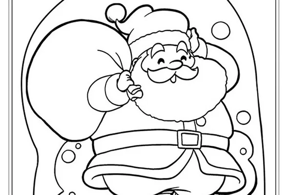 tranh to mau hinh ong gia noel