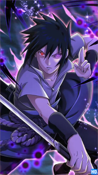 Hình ảnh nền anime nam ngầu chất lạnh lùng Sasuke