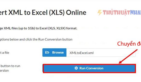 an run conversion de chuyen file xml sang excel