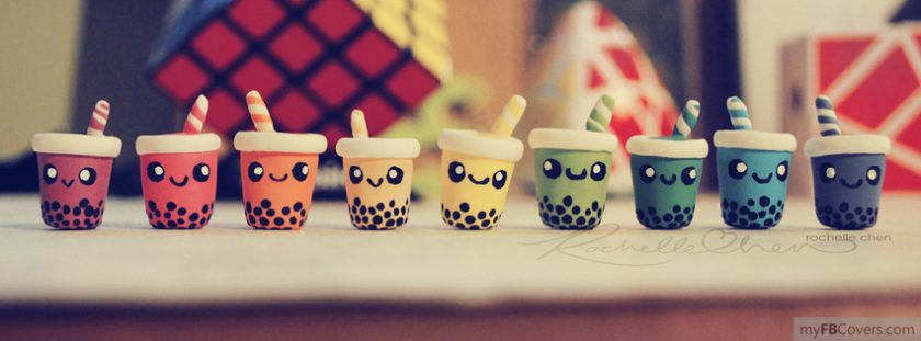 ảnh bìa facebook những chiếc cốc dễ thương