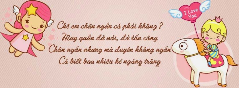 ảnh bìa fb cho con gái chân ngắn siêu hài siêu dễ thương