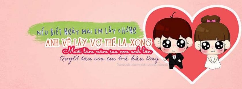 ảnh bìa fb hài chế thất tình siêu cute
