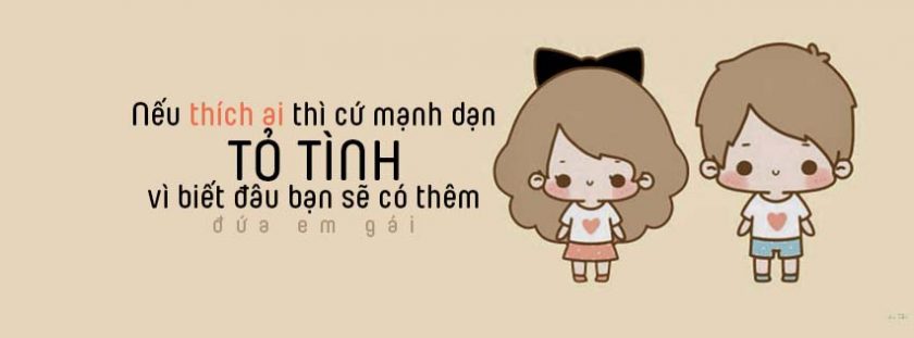 ảnh bìa fb tỏ tình thả thính kiểu hiện đại dễ thương