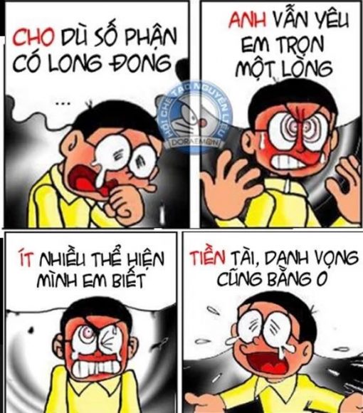 ảnh chế Nobita tình yêu