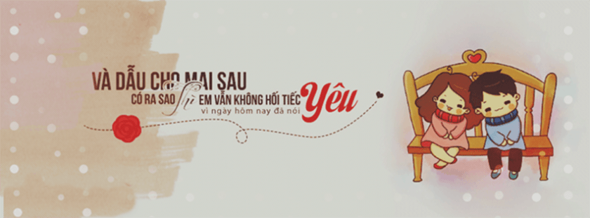 ảnh hoạt hình tình yêu dễ thương làm ảnh bìa