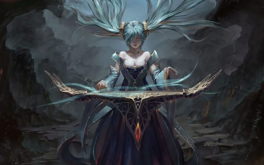 hình ảnh lol - sona và sóng âm nhạc