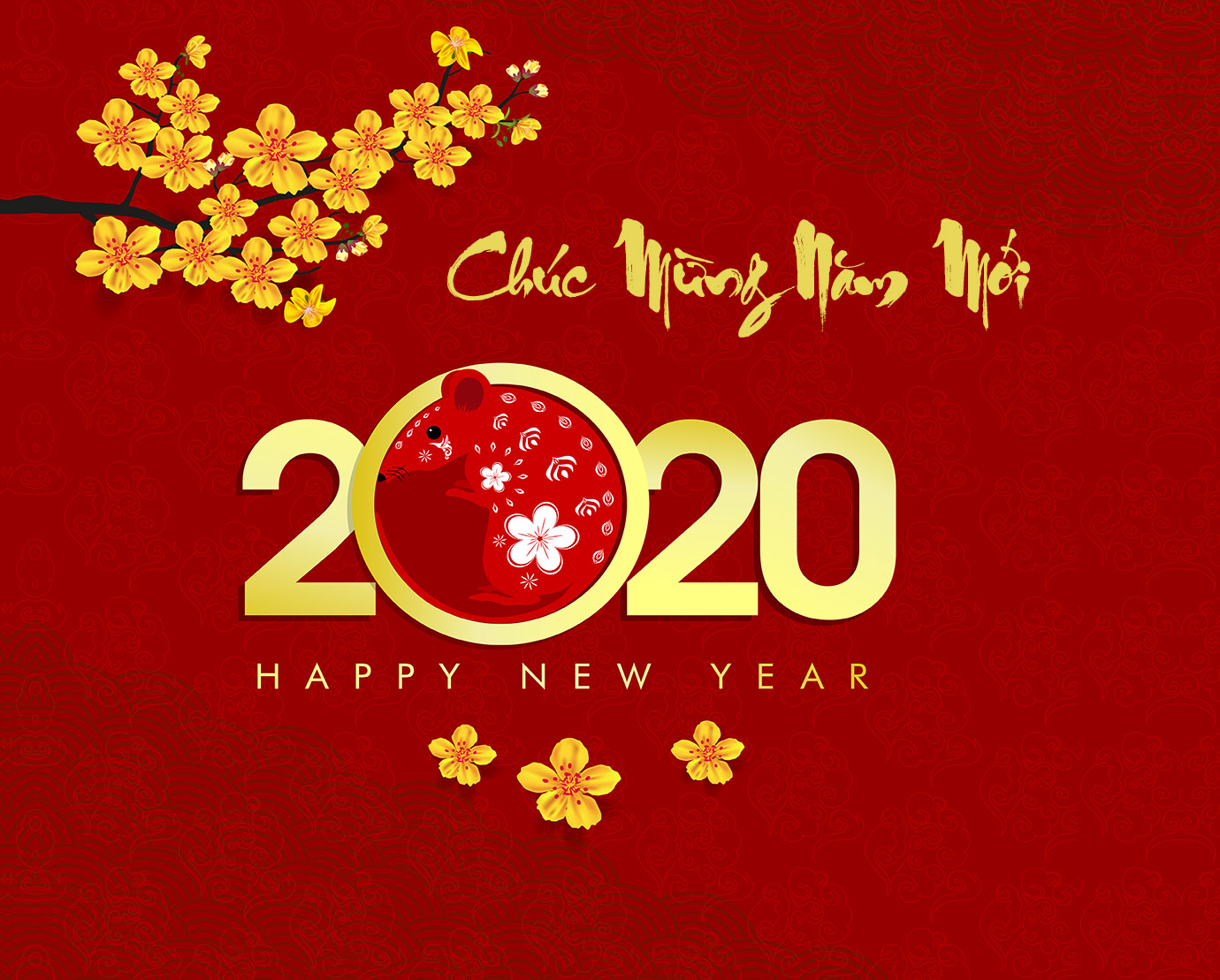 Hình nền 2020: Chúc mừng năm mới!