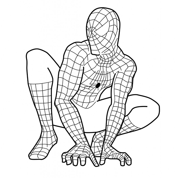 Tô màu siêu nhân nhện spiderman
