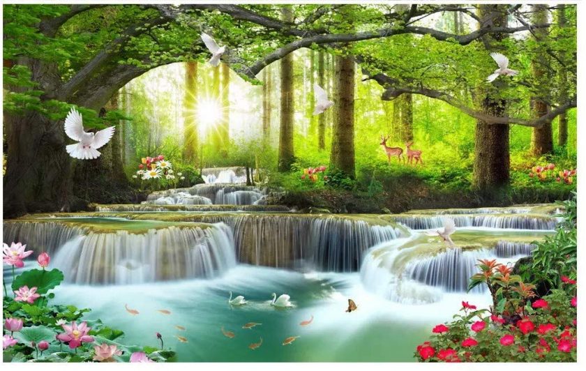 tranh thiên nhiên 3D