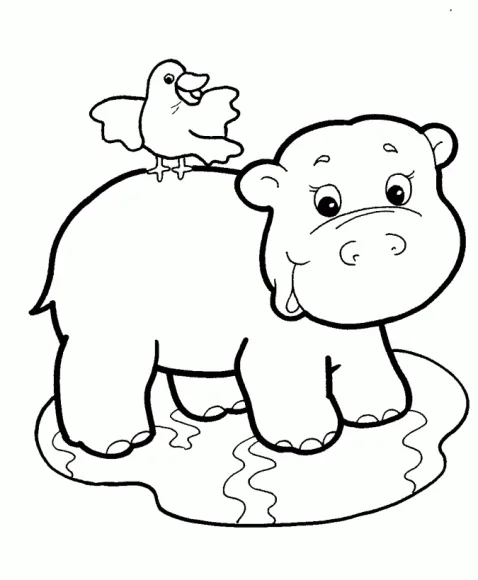 tranh tô màu con ha mã đáng yêu cho bé 5 tuổi