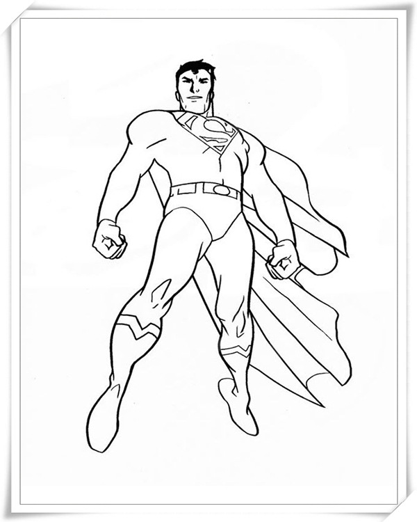 tranh tô màu siêu nhân superman