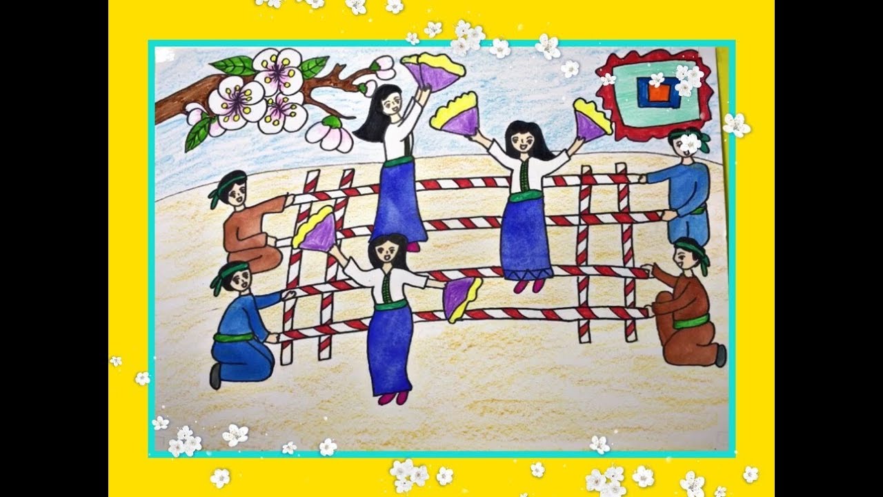 Vẽ tranh lễ hội Hội Lim  Bắc Ninh  Vẽ hội Lim Bắc Ninh  Vẽ tranh lễ hội  quê hương  Lễ hội Hình xăm mực Tranh