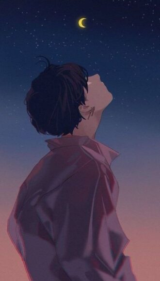 Ảnh anime buồn cho con trai cực chill