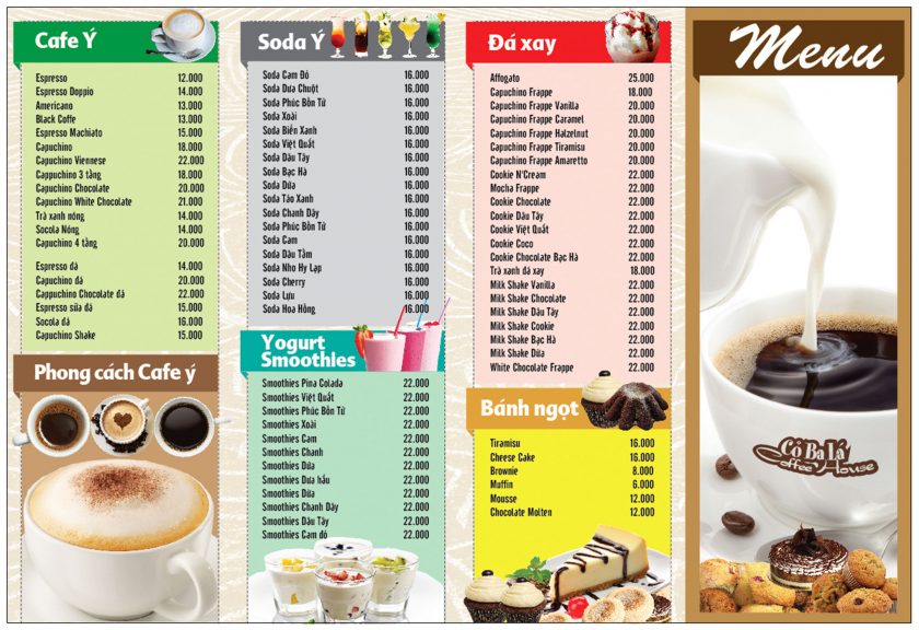 anh menu quan cafe