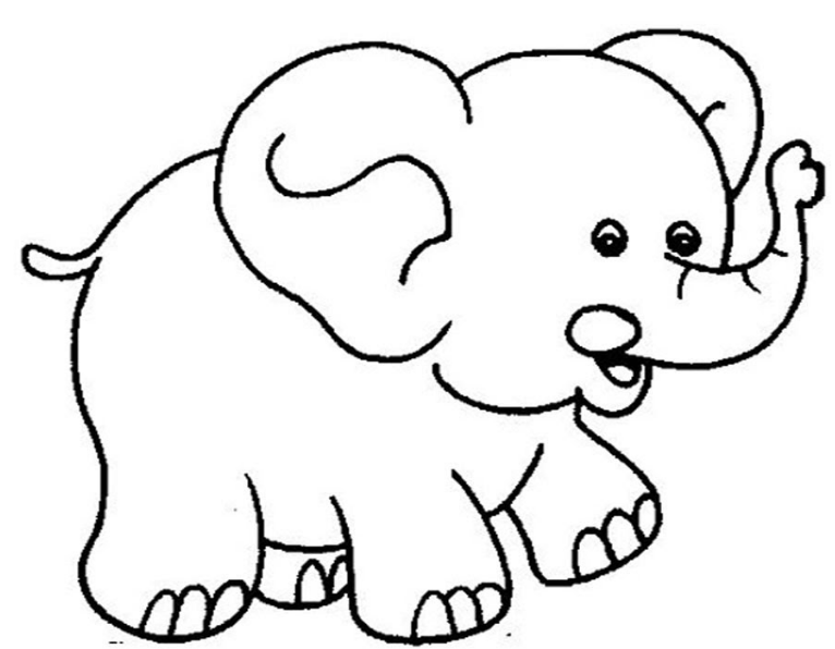 Vẽ Con Voi  Dạy bé vẽ và tô màu con Voi  How to Draw an Elephant Easy  Duy Hiếu  YouTube