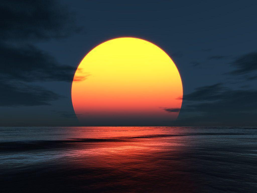 hình ảnh Mặt Trời mọc trên biển