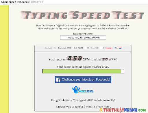 kiem tra toc do danh may tinh Typing Speed Test