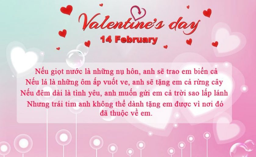 loi chuc valentine cho nguoi yeu