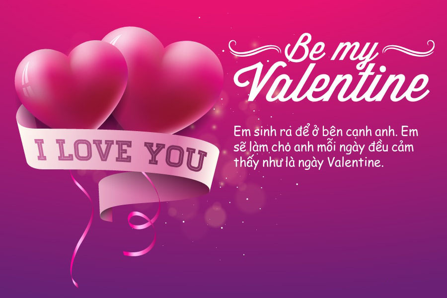 Hãy chúc người yêu của bạn một ngày Valentine đặc biệt và ngọt ngào nhất. Những lời chúc tặng người ấy sẽ làm cho nửa kia của bạn cảm thấy quan trọng và được yêu thương. Chúc Valentine vui vẻ và hạnh phúc!