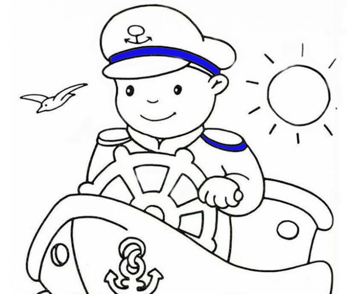 tranh to mau chu bo doi hải quân